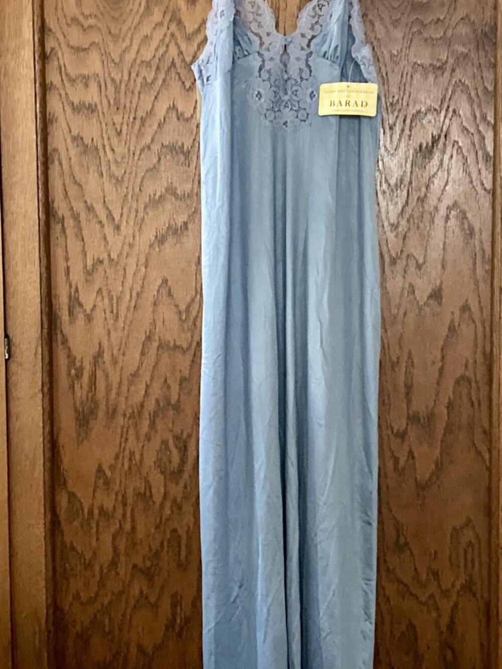 NWT Vintage Tom Bezduda for BARAD & Co. Blue Nightgown and Robe Set M USA - Picture 2 of 16